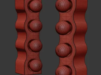 Sinus Table Lamp by Ettore Sottsass 3D model