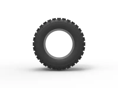 Offroad tire 138 Scale 1 to 25 3D print model