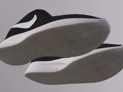 NIKE TANJUN SHOES PBR Low-poly 3D model