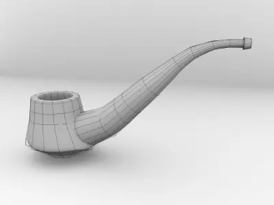 Pipes wooden pipe 3D model