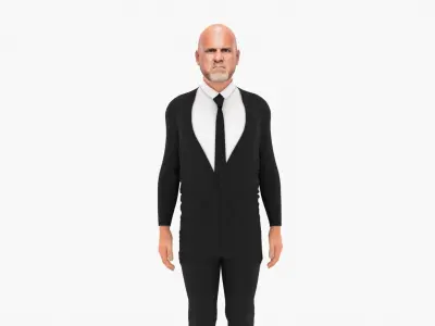 Bill Goldberg Low-poly 3D model