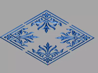 square shaped design09 3D model