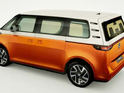 Volkswagen ID Buz 2023 Low-poly 3D model