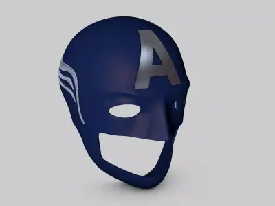 Captain America Helmet 3D model