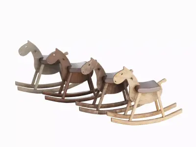 Wooden Rocking Horse Pack