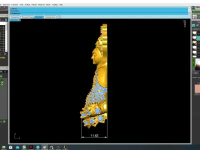 Luxury Buddha Pendant Pave Diamond Jewelry 3D Model 3298 3D print model