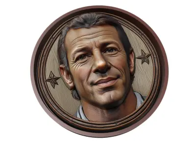 Alessandro Del Piero Footballer Medallion 3D print model