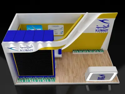 Booth Exhibition Stand a254b 3D model