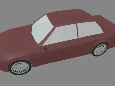 Low Poly Car 01 Low-poly 3D model