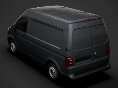 Volkswagen Transporter Van L1H2 T61 2020 3D model