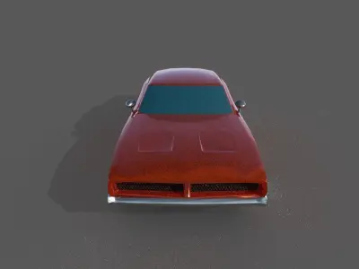 CHARGER REPLICA Low-poly 3D model