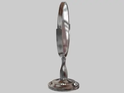 Mirror 1 oval vanity 3D model