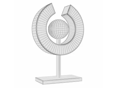 Abstract sculpture AS-001 3D model