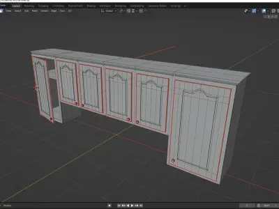 Kitchen Cabinet 3D model