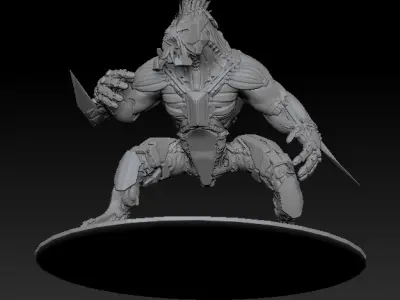 CAAW Close combat Artificial and Assault weapon Free 3D model