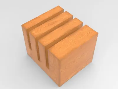 Ox Coffee Table Low-poly 3D model