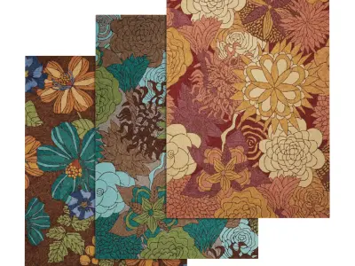 Rug Set 1091 3D model