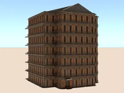 laos Game Building number2 3D model