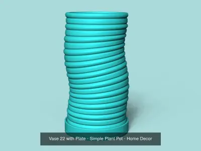 20 Vase with Plate Collection - Plant Pot - Home Decor