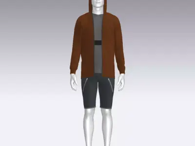 Sport Suit Low-poly 3D model 59