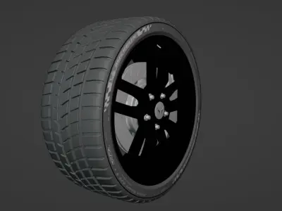 Corvette Stingray c7 Tire 3D model