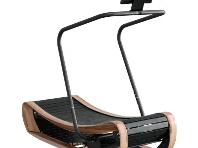 Gym-Nohrd Sprintbok - Curved Manual Treadmill  Low-poly 3D model