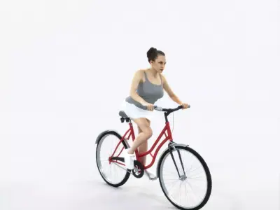 Dream 01D bicycle bike Sports Woman Low-poly 3D model