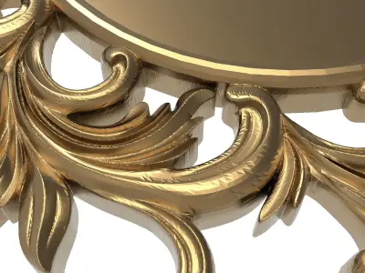 carved frame 3D model 33