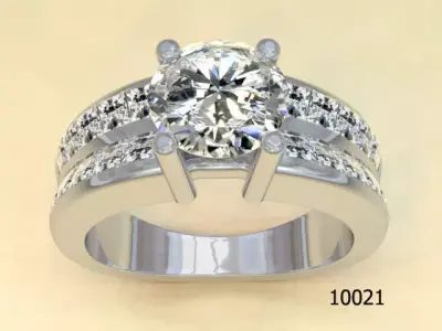 Ring diamond engagement Free 3D print model purchase