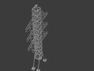 Electrical Tower 3D model
