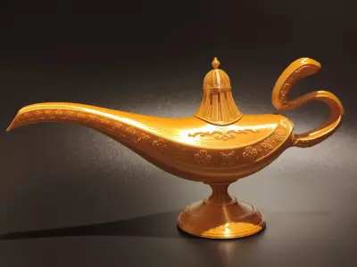 Aladdin Genie Magic Lamp  3D print model