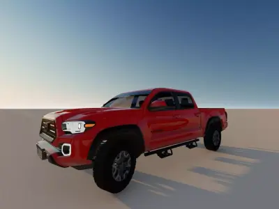 Toyota Tacoma Low-poly 3D model
