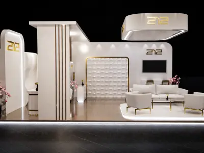exhibition Low-poly 3D model 12