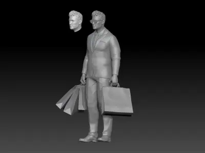 SHOPPING GIRL BODYGUARD 3D print model