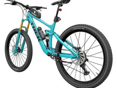 Mountain Bike-Blue 3D model