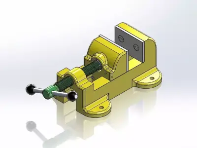 BENCH VICE BIG 3D print model