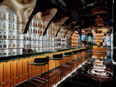 Modern Luxury Bar Interior 3D Model Low-poly 3D model