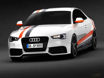 Audi A5 2012 Race Version 3D model