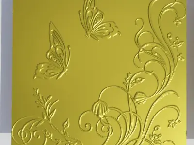 ornament butterfly 3D model
