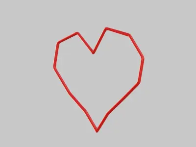 Heart icon v 33 3D model