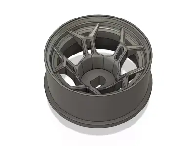 FEATHER style 20mm Mini-Z wheels 4 offsets 3D print model