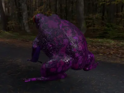 Purple Frog 3D model