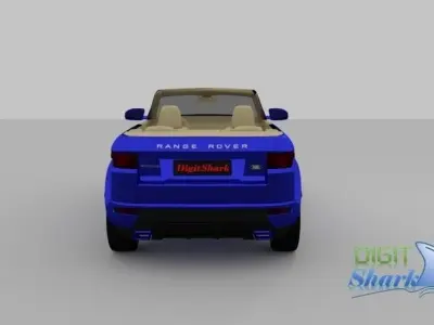Convertible Rangerover Evoque concept - Detailed Exterior 3D model