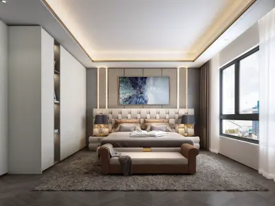 bedroom interior 3D model