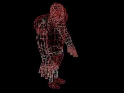 American Football Player Low-poly 3D model