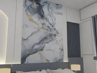 Luxury Modern Bedroom  Free 3D model