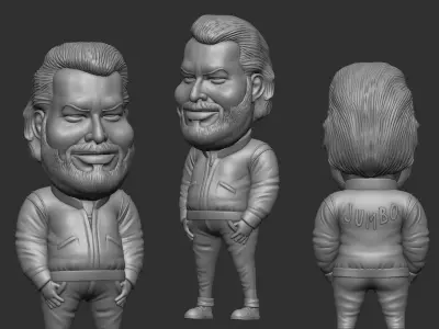 bud spencer  3d caricature model  3D print model