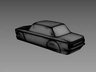 The silhouette of the car 1973 BMW 2002 E20 Turbo 3D print model