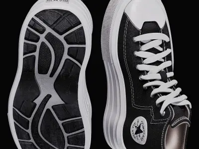 CONVERSE CTAS MOVE HI SNEAKERS 3D model