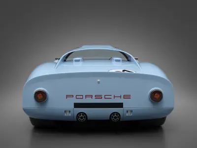 1966 Porsche 910 Race Car 3D model
